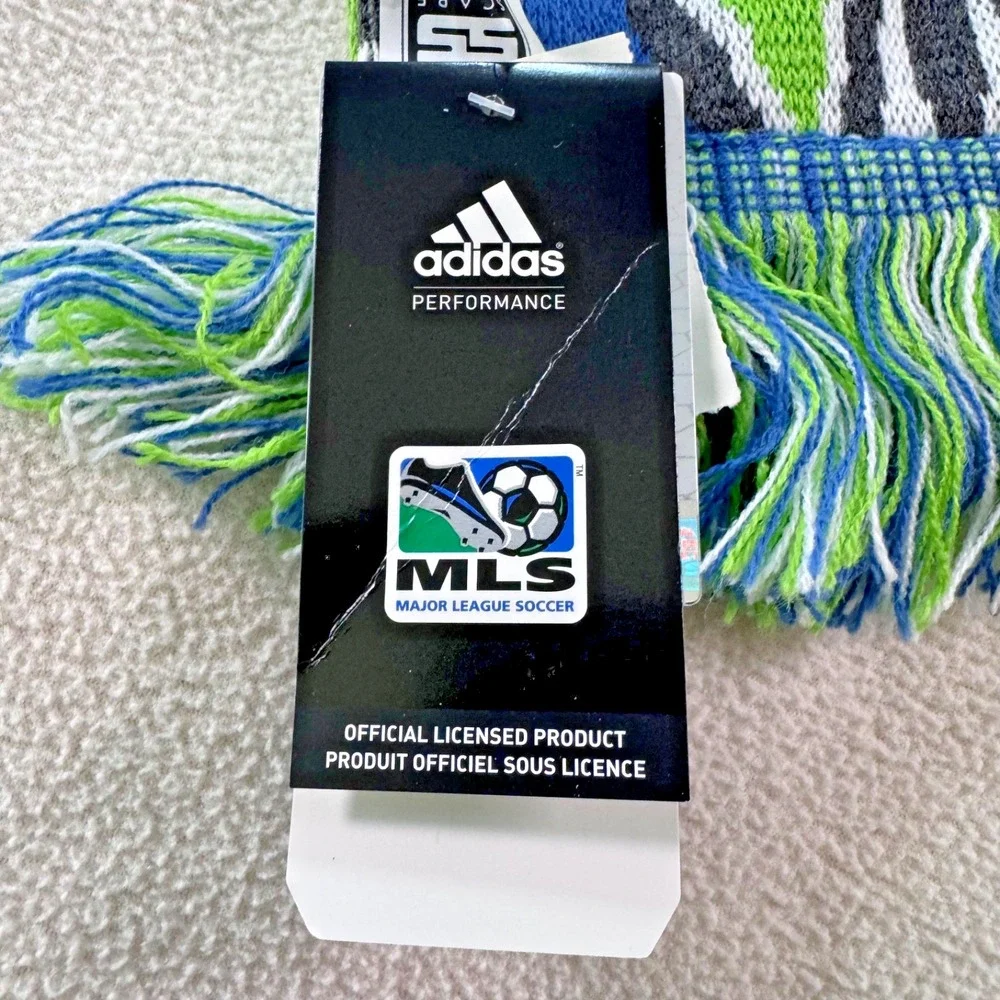 Seattle Sounders FC Scarf MLS Soccer Adidas NWT